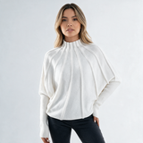 Jersey Cuello Alto con Manga Murciélago