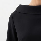 Conjunto Top Cuello Barco Falda Midi