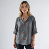 Blusa de Algodón y Lino