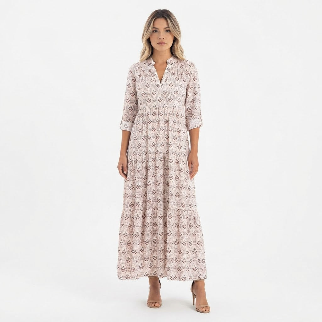 Vestido Largo Boho de Corte Fluido