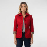 Chaqueta Acolchada Cuello Camisero con Botones