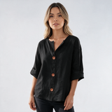 Blusa de Algodón y Lino