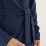 Blazer Cruzado con Lazada en Cintura