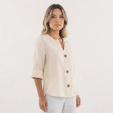 Blusa Casual de Tejido Fresco