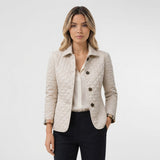 Chaqueta Acolchada Cuello Camisero con Botones