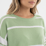 Sudadera de Rayas Corte Holgado