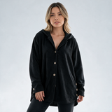 Chaqueta de Punto con Capucha
