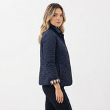 Chaqueta Acolchada Cuello Camisero con Botones