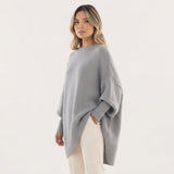 Jersey Oversize Manga Amplia Bajo Asimétrico