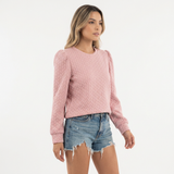 Sudadera con Mangas Abullonadas