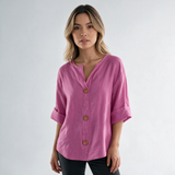 Blusa de Algodón y Lino