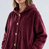 Chaqueta de Punto con Capucha