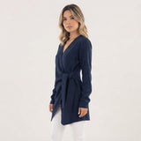 Blazer Cruzado con Lazada en Cintura