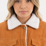 Chaqueta de Pana con Cuello Borreguito