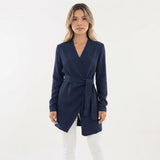 Blazer Cruzado con Lazada en Cintura