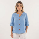 Blusa Casual de Tejido Fresco