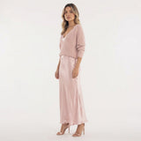 Vestido Midi con Jersey a Juego