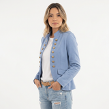 Blazer de Cuello Alto Entretiempo