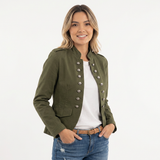 Blazer de Cuello Alto Entretiempo