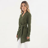 Blazer Cruzado con Lazada en Cintura
