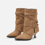Botas de Punta con Tacón Aguja