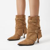 Botas de Punta con Tacón Aguja