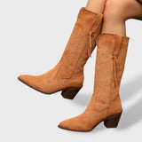 Botas Cowboy de Ante Sintético