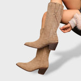 Botas Cowboy de Ante Sintético