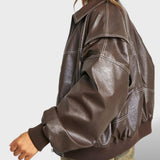 Chaqueta Bomber Oversize de Aire Retro