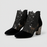 Tacones de Encaje Floral