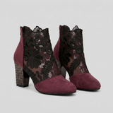 Tacones de Encaje Floral