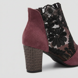 Tacones de Encaje Floral