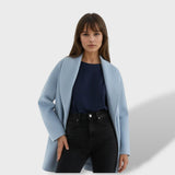 Abrigo de Lana Oversize con Solapa